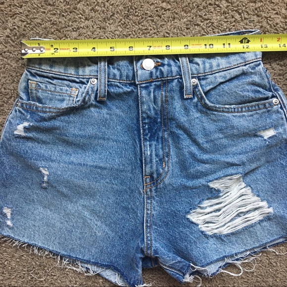 Revice Distressed Cutoff Denim Shorts - Size 27 - Picture 11 of 16
